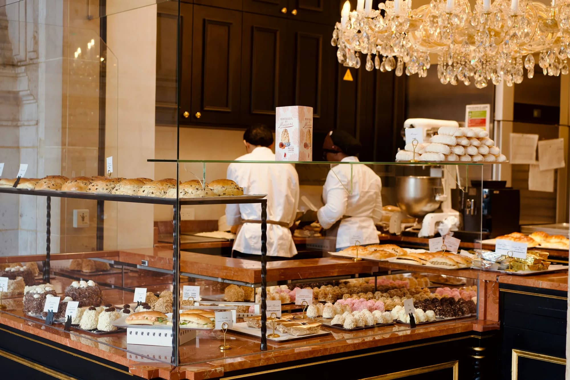 Bakery pastry counter — representative photo, not taken at Aulds — St. Enoch