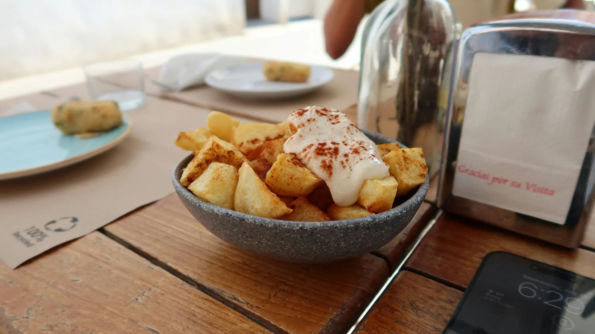 Patatas bravas — representative photo, not taken at Cafe Andaluz — City Centre