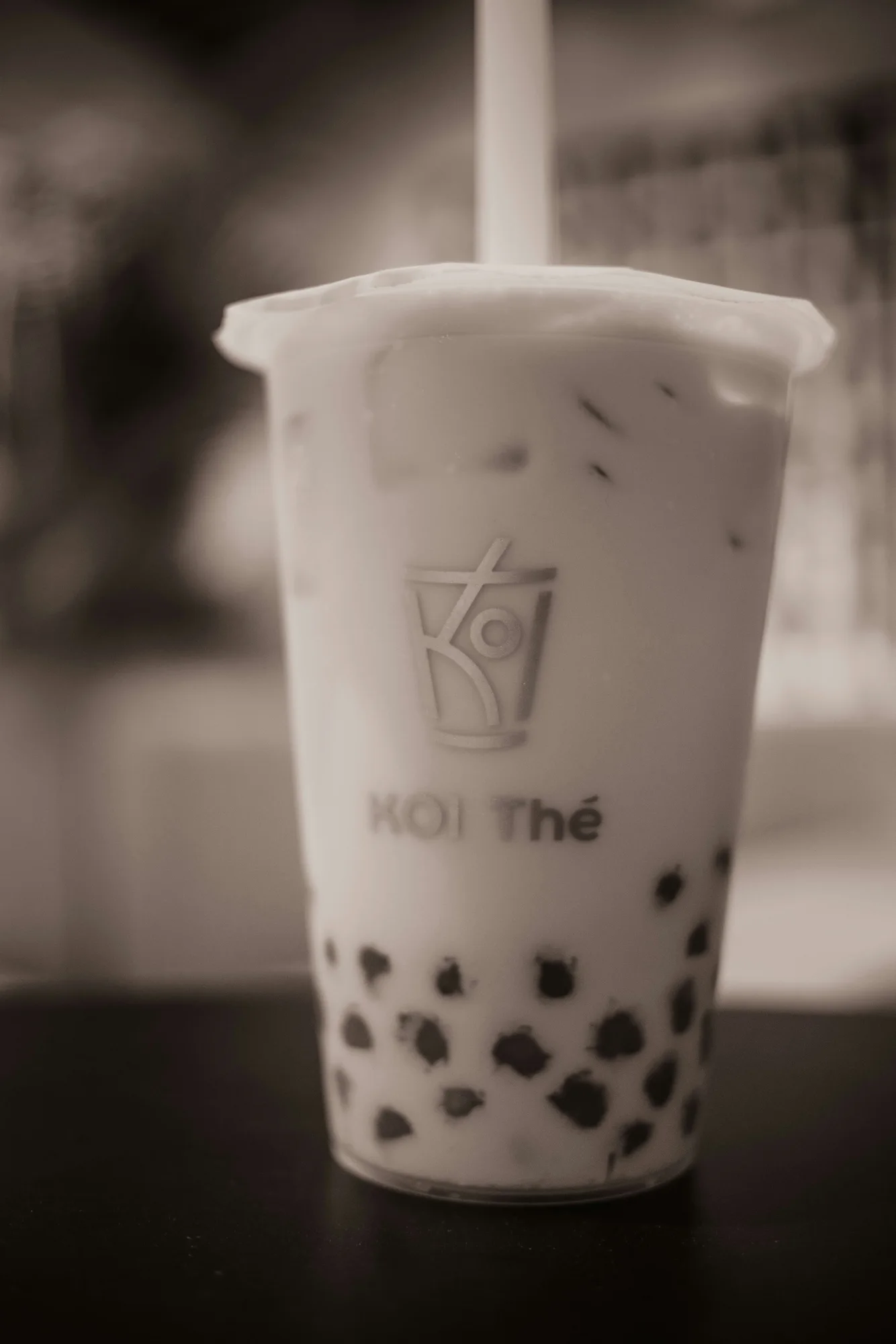 Bubble tea with tapioca pearls — representative photo, not taken at HiTea — St. Enoch