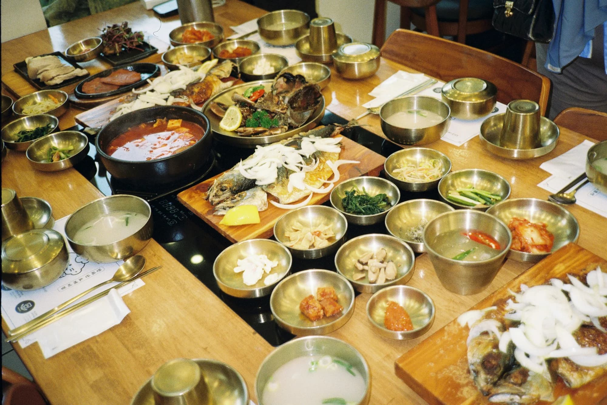 Korean dishes and side dishes — representative photo, not taken at Kimchi Cult