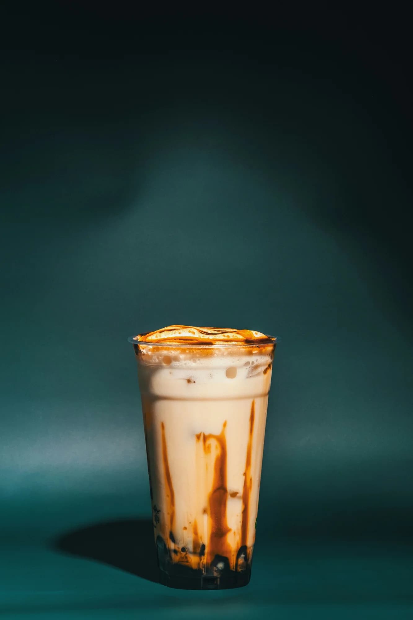 Milk tea with tapioca pearls — representative photo, not taken at Mooboo — St. Enoch