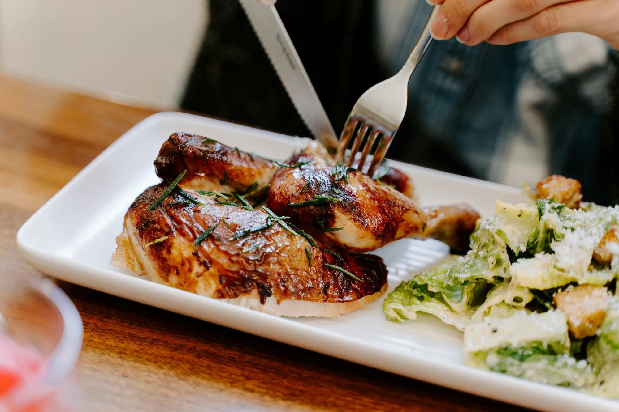 Grilled chicken — representative photo, not taken at Nando’s — St. Enoch