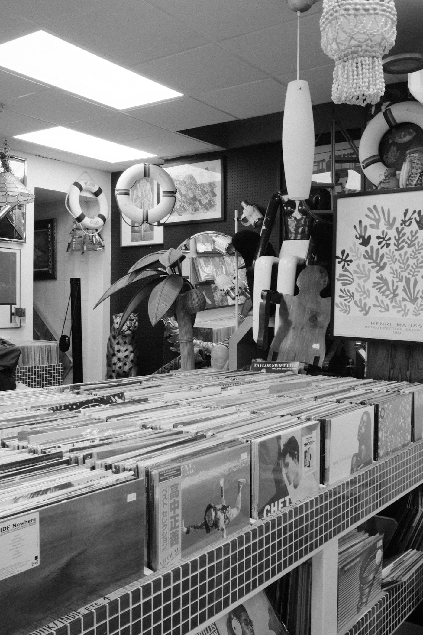 Vinyl bins inside a record shop — representative photo, not taken at Mixed Up Records