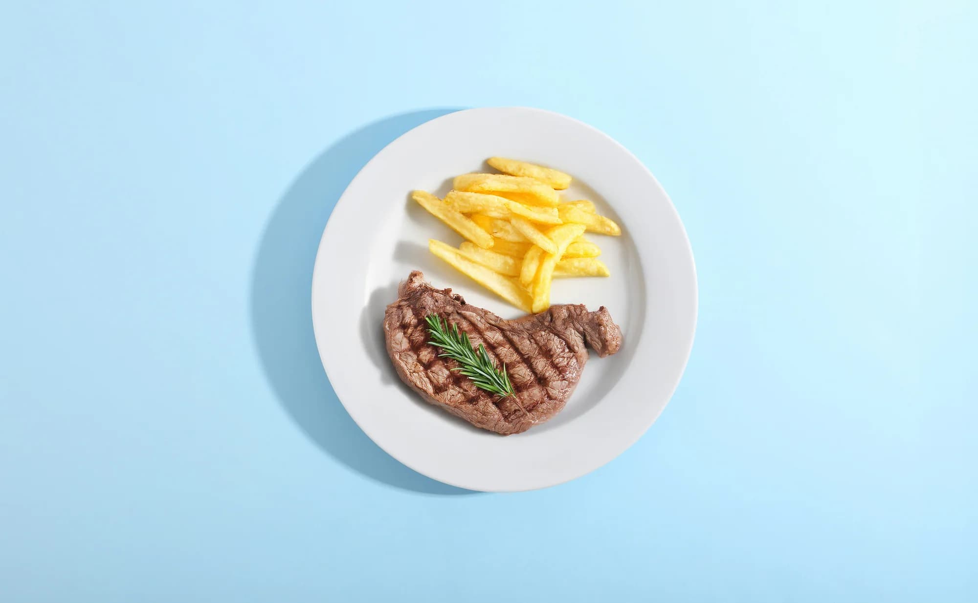 Steak and fries — representative photo, not taken at Porter & Rye