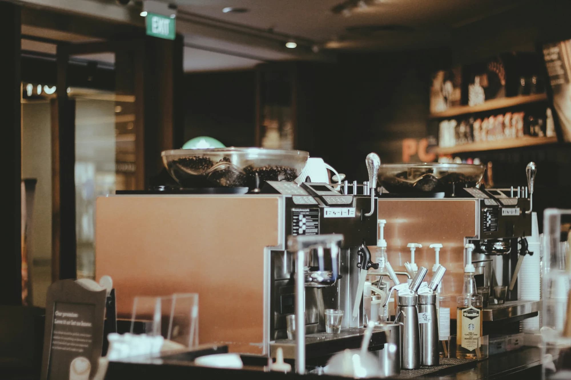 Close-up of an espresso machine — representative photo, not taken at Spitfire Espresso — Great Western Road