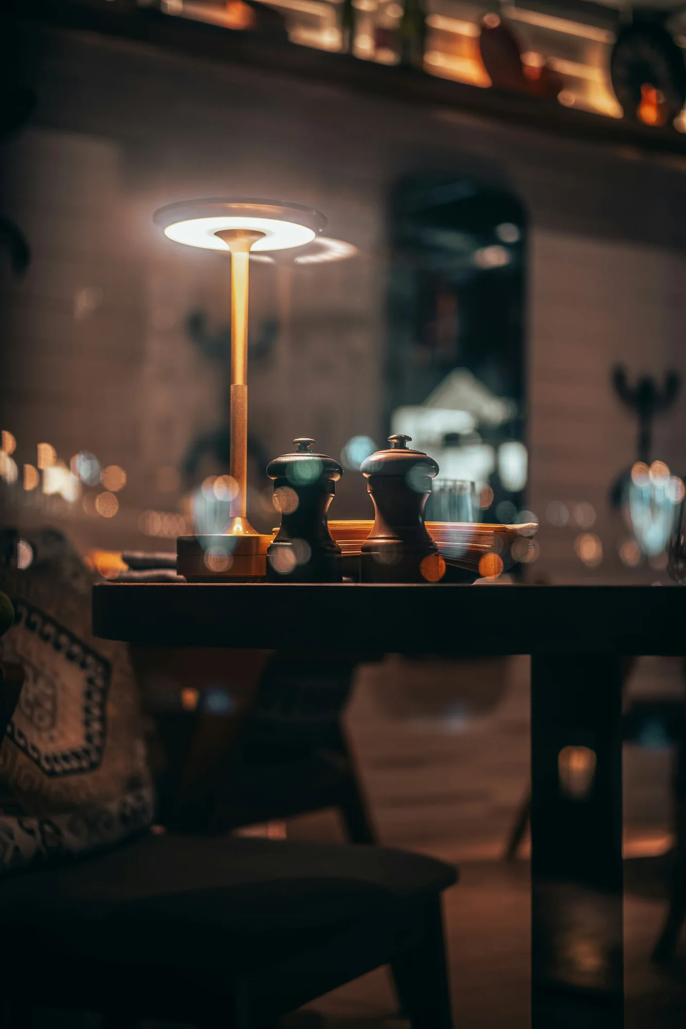 Warm restaurant table setting — representative photo, not taken at Stravaigin