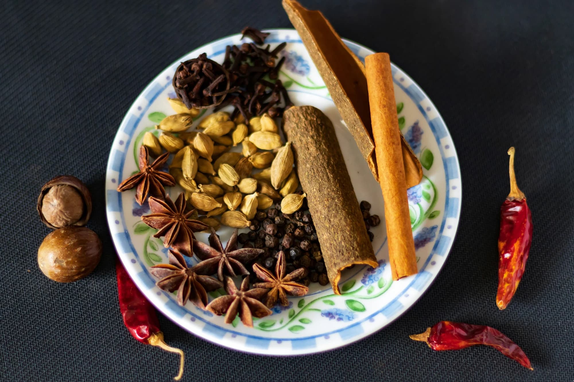 Assorted Indian spices — representative photo, not taken at Swadish