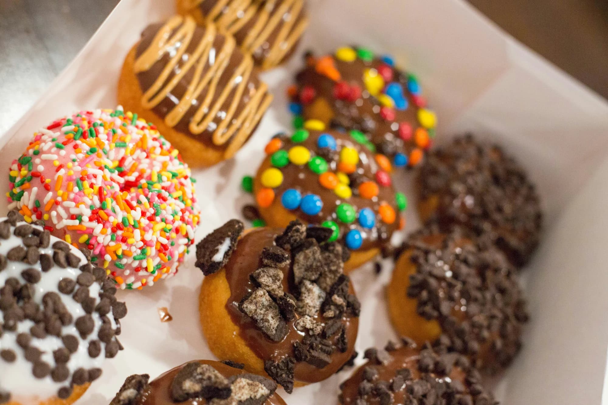 Assorted doughnuts in a box — representative photo, not taken at Tantrum Doughnuts — Yorkhill