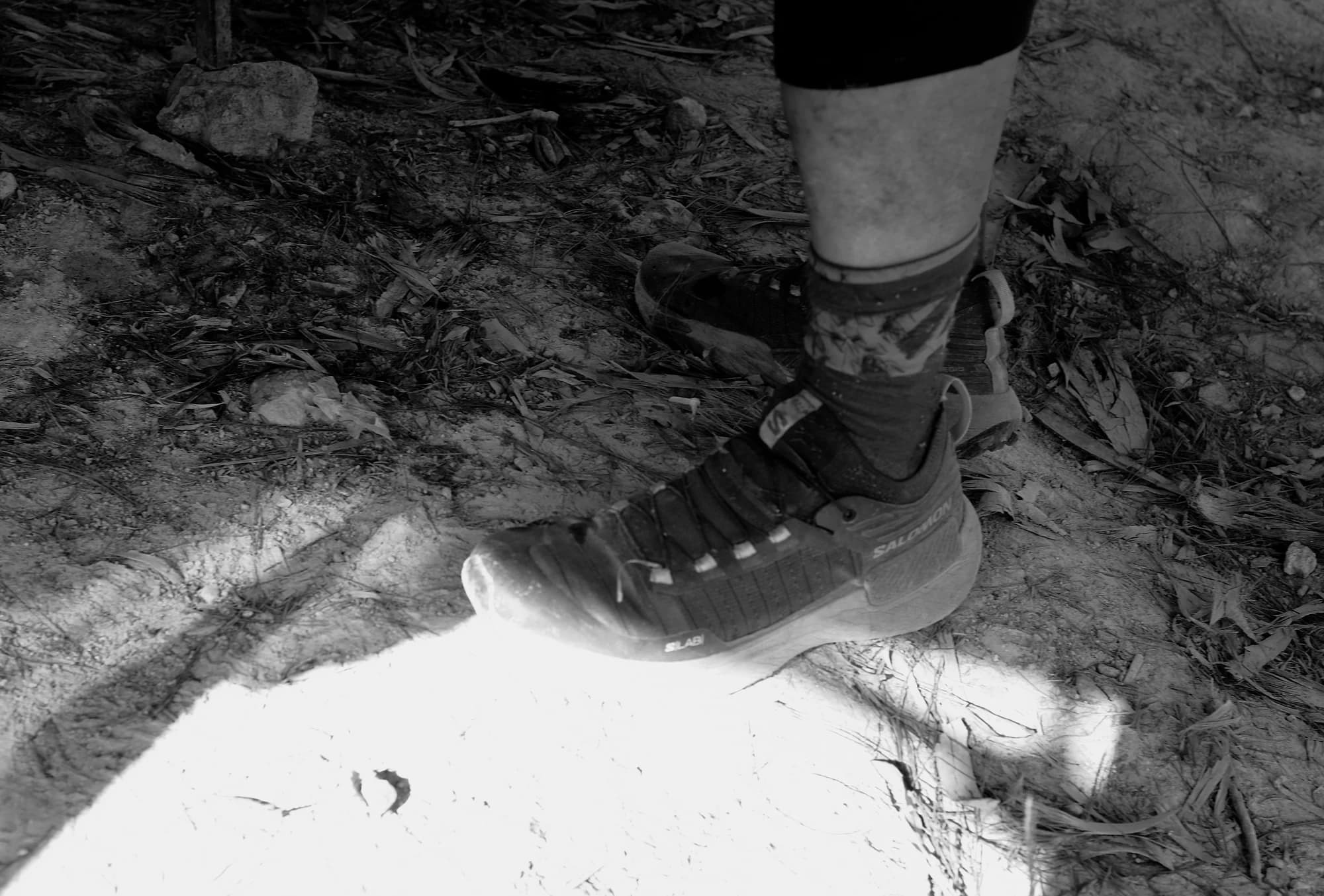 Close-up of hiking boots on a dirt path — representative photo, not taken at Trespass — St. Enoch