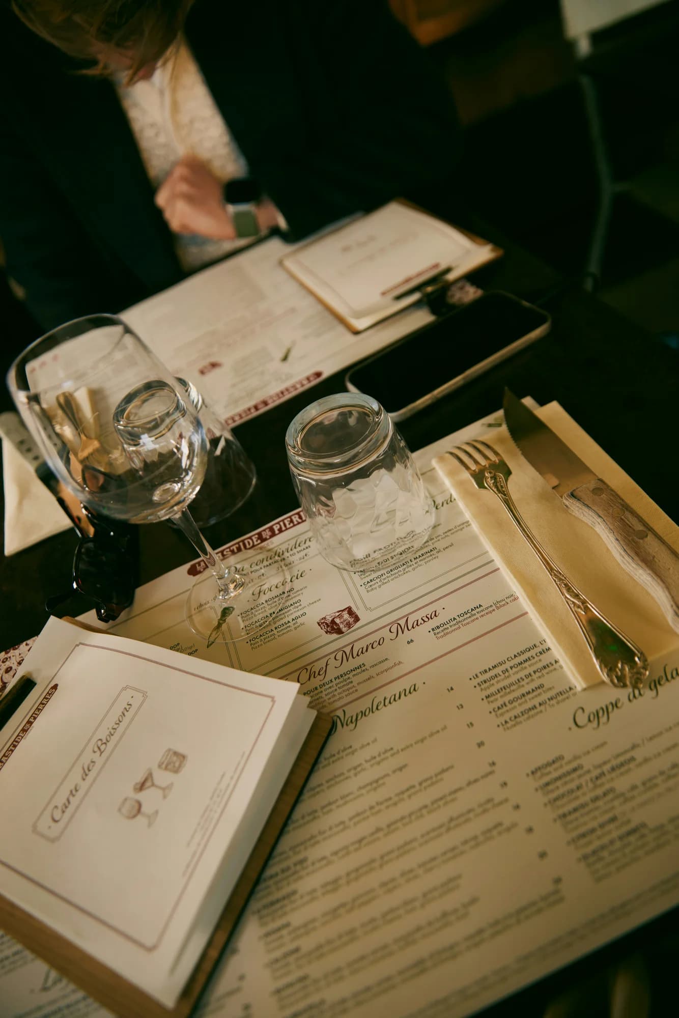 Table set for a meal — representative photo, not taken at Unalome by Graeme Cheevers