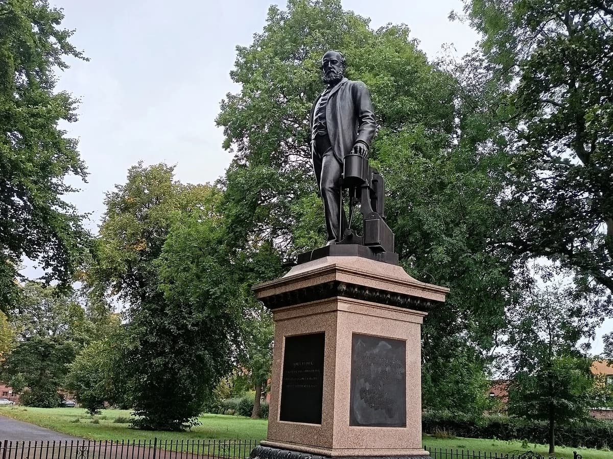 Statue of John Elder in Elder Park, Govan