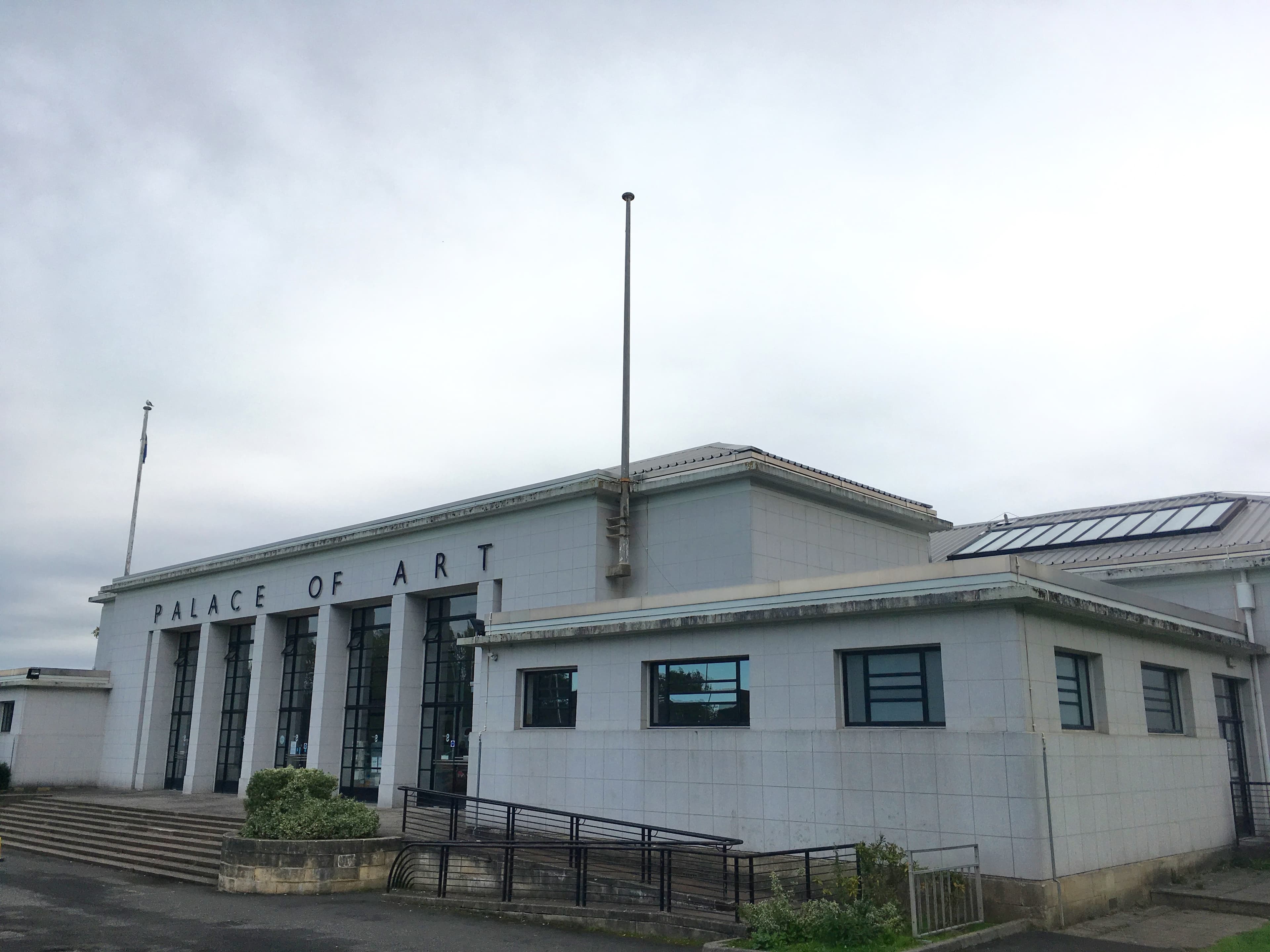Palace of Art sports centre frontage in Bellahouston Park
