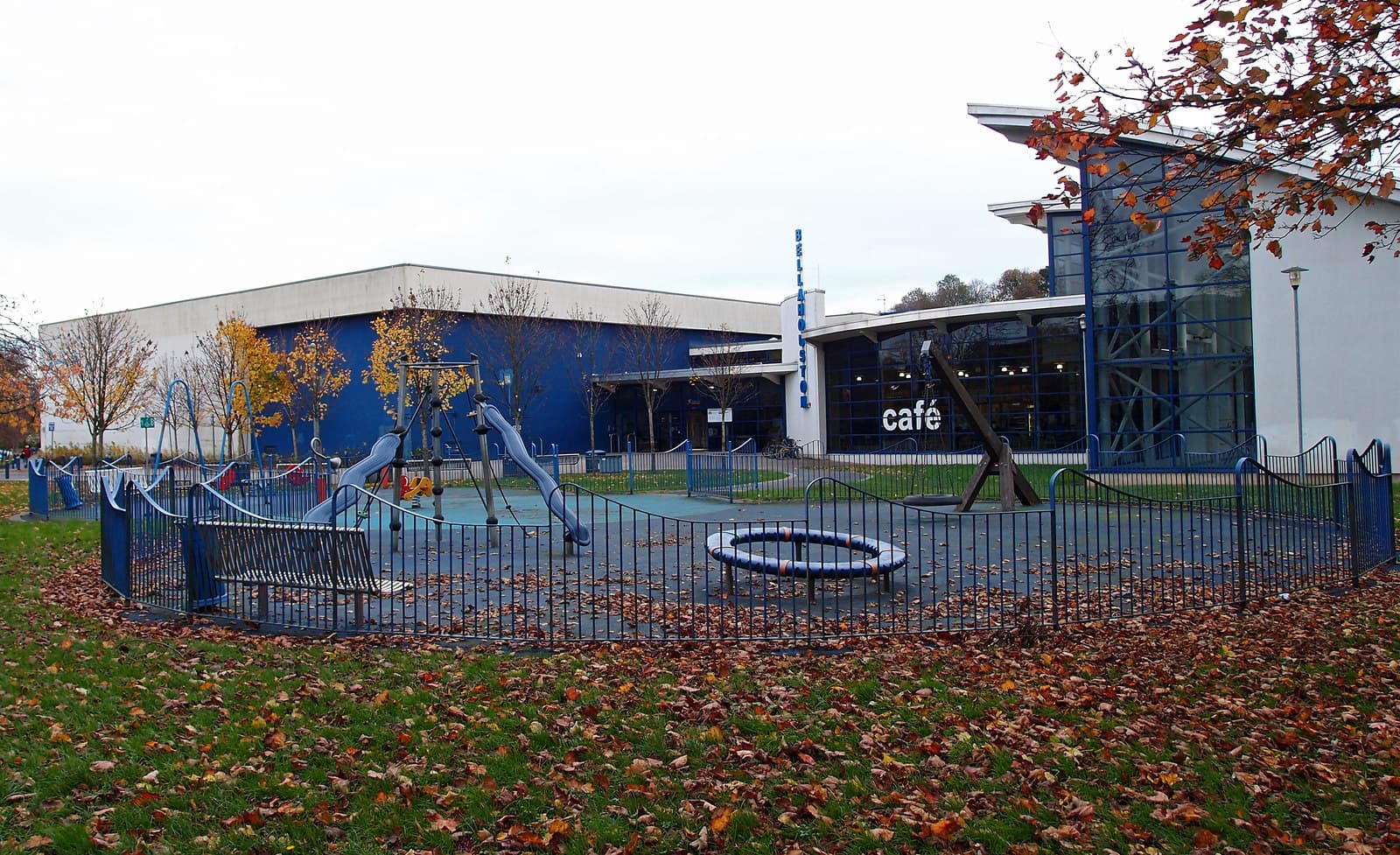 Exterior of Bellahouston Sports Centre, photographed in 2011