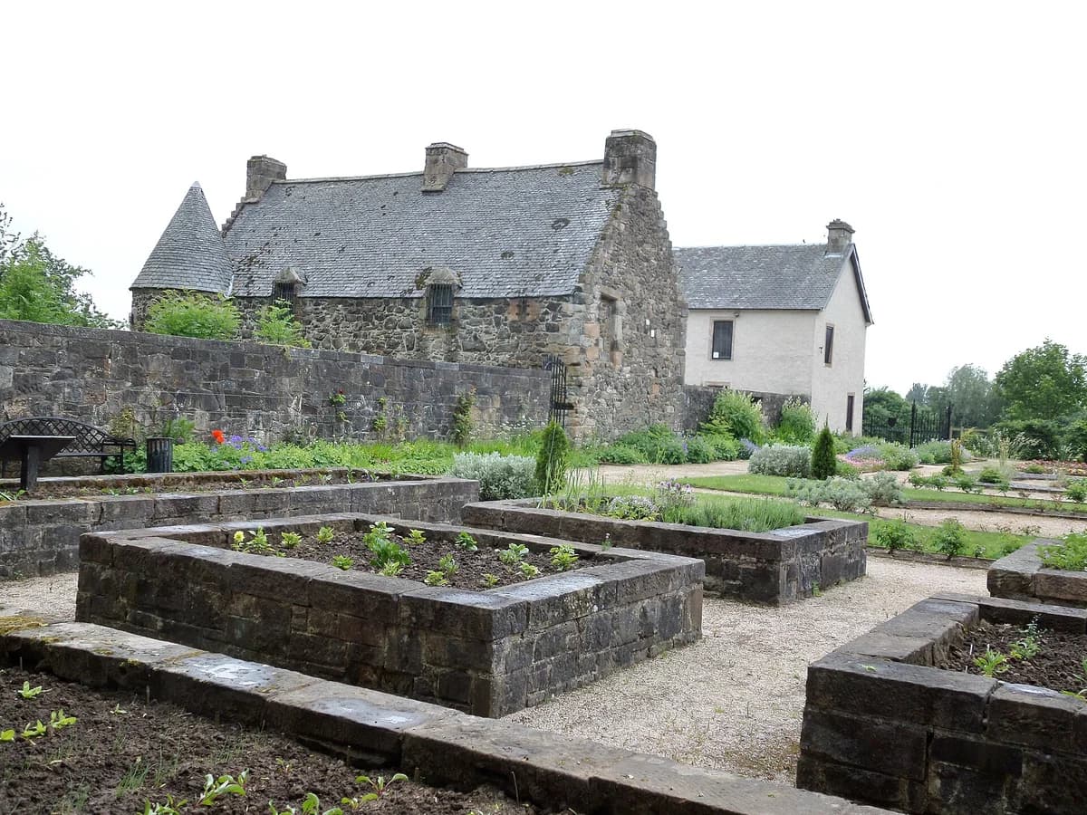 Provan Hall and its medieval garden in Glasgow