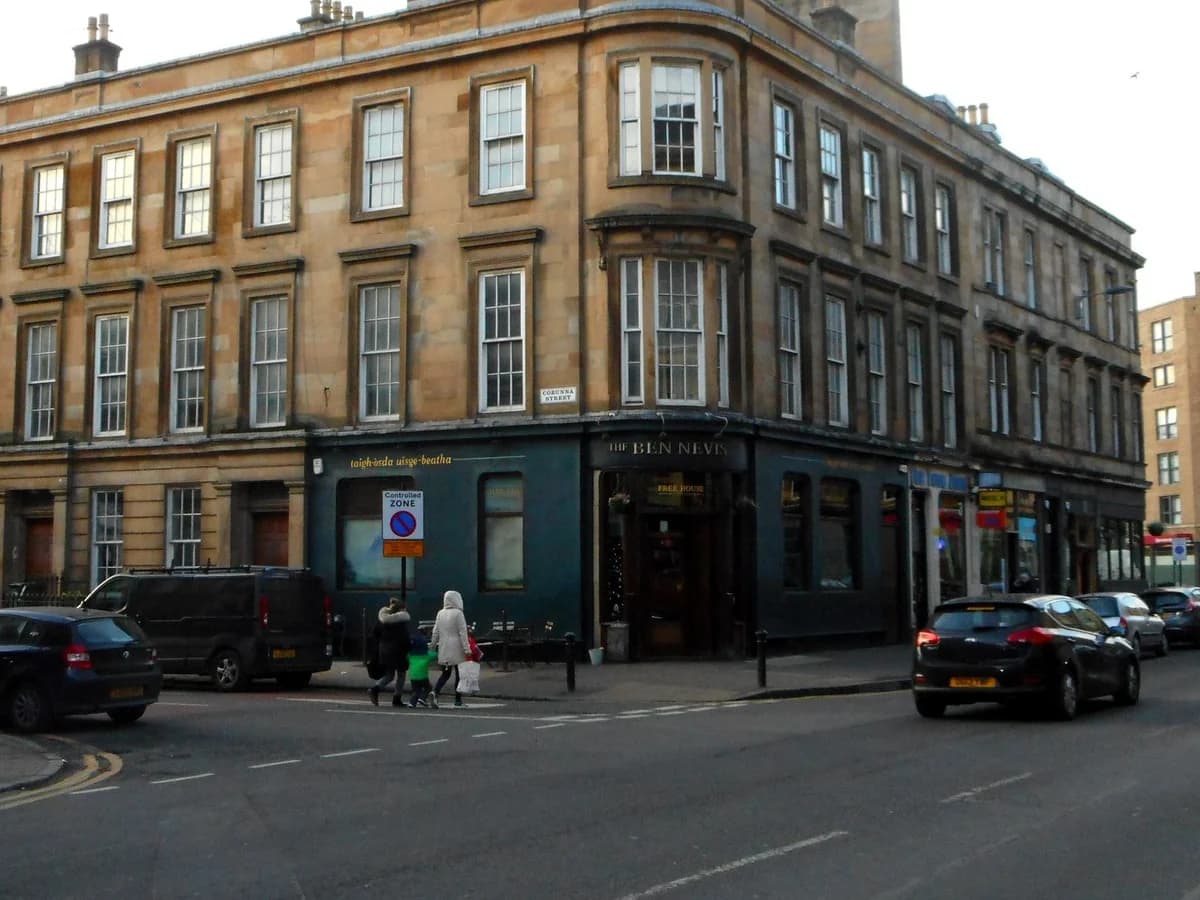 The Ben Nevis bar on the corner of Argyle and Corunna Streets