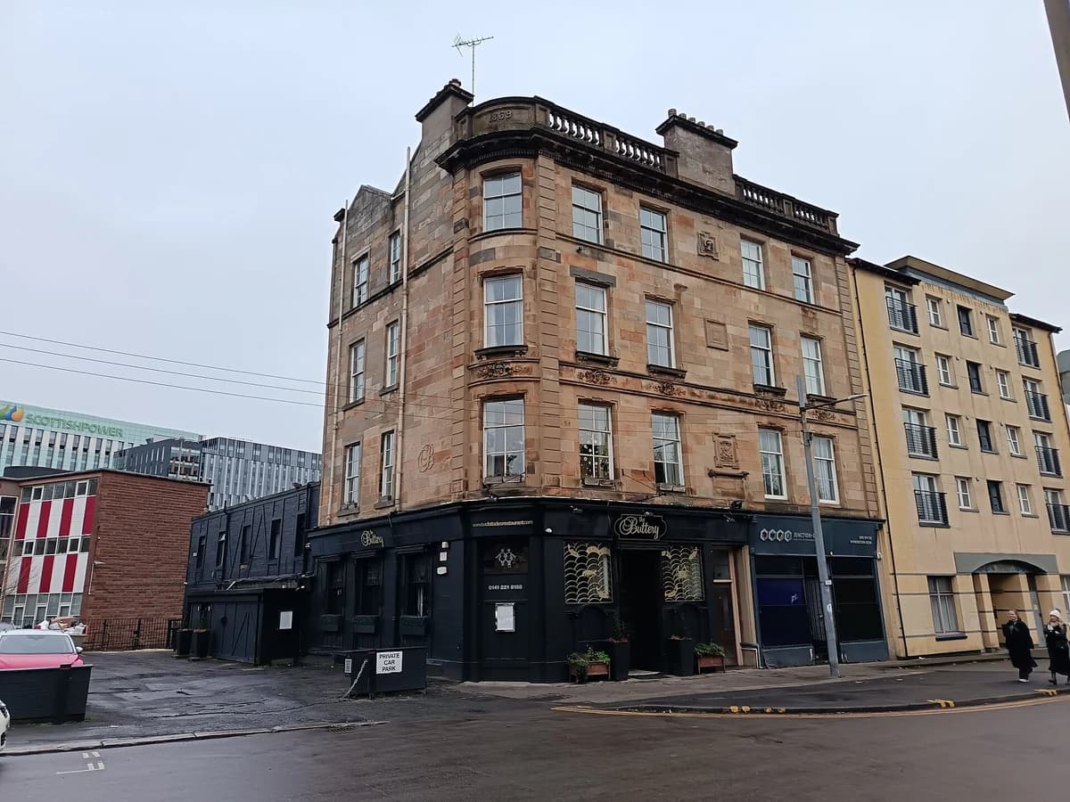 The Buttery restaurant frontage on Argyle Street