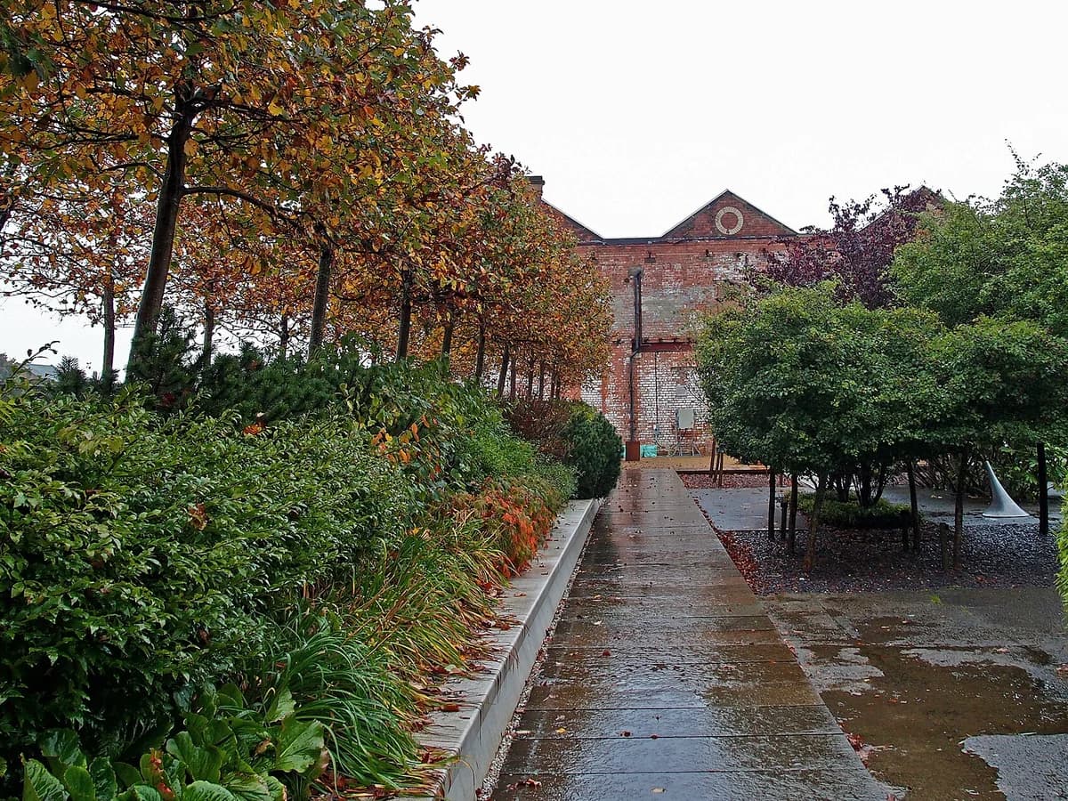 Path through the Hidden Gardens at Tramway, Glasgow