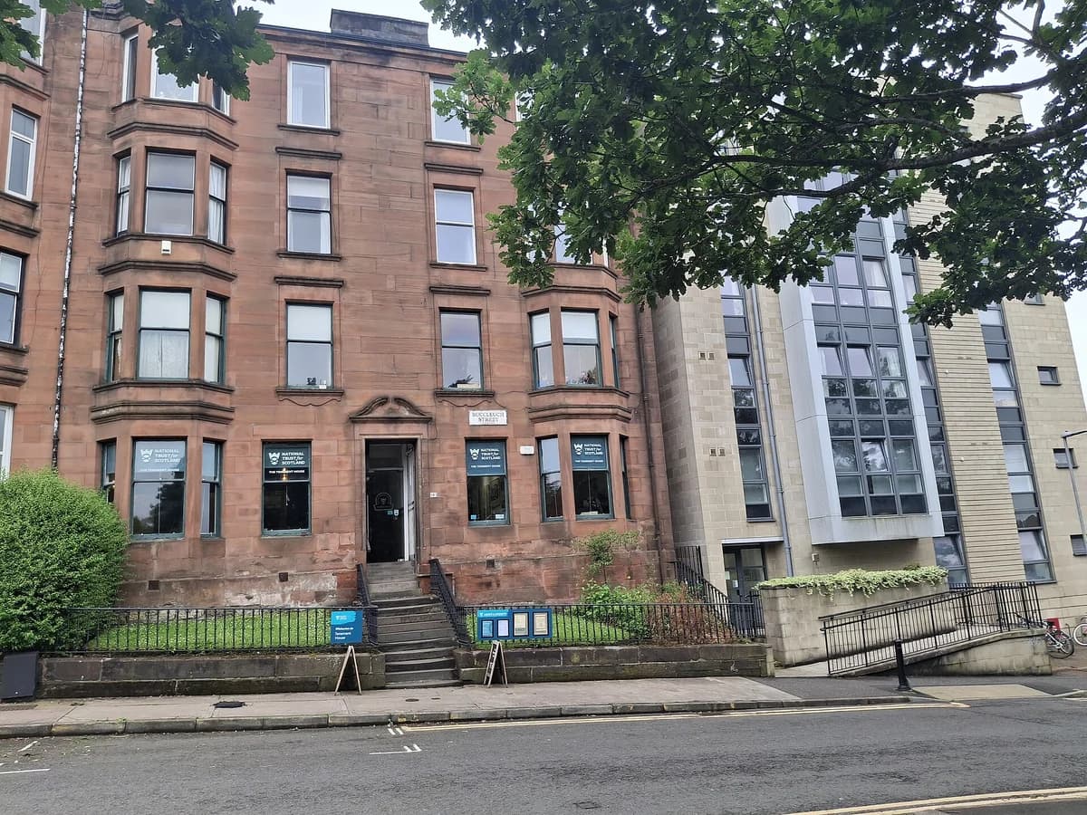 The Tenement House exterior on Buccleuch Street, Glasgow