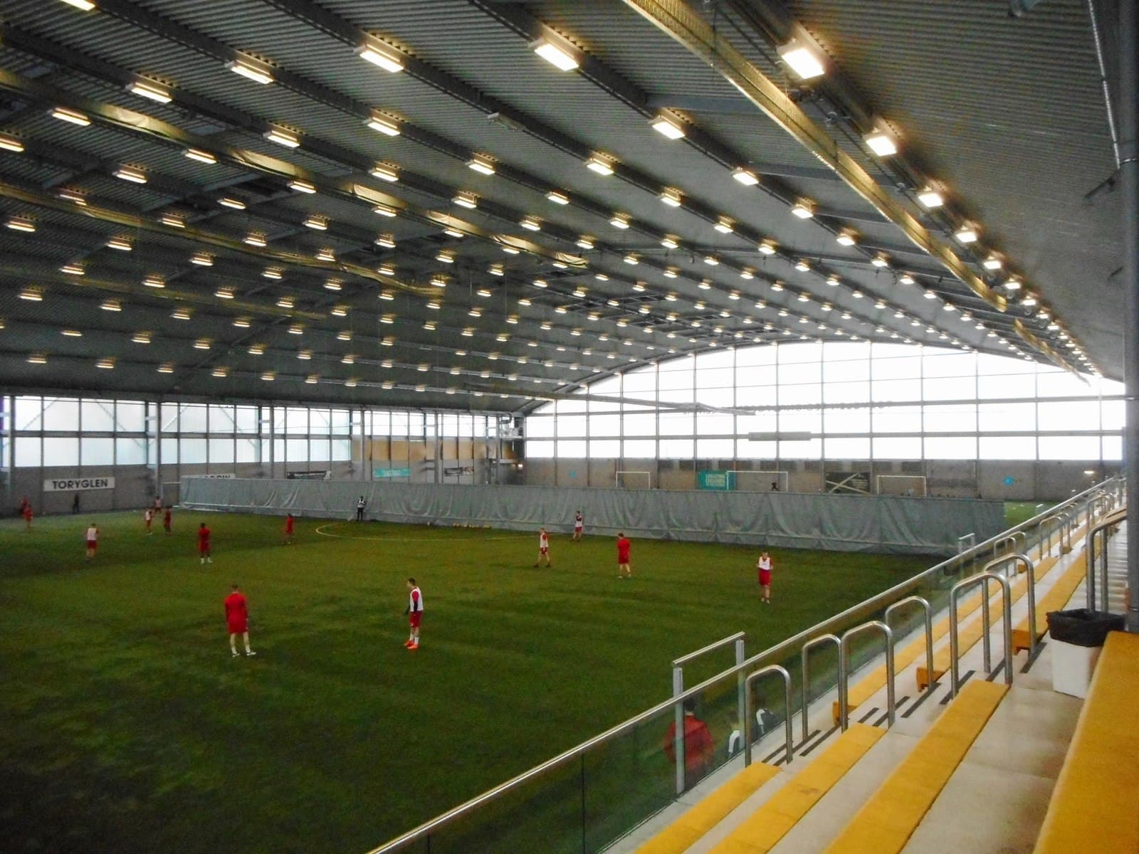 Indoor football pitch at Toryglen Regional Football Centre