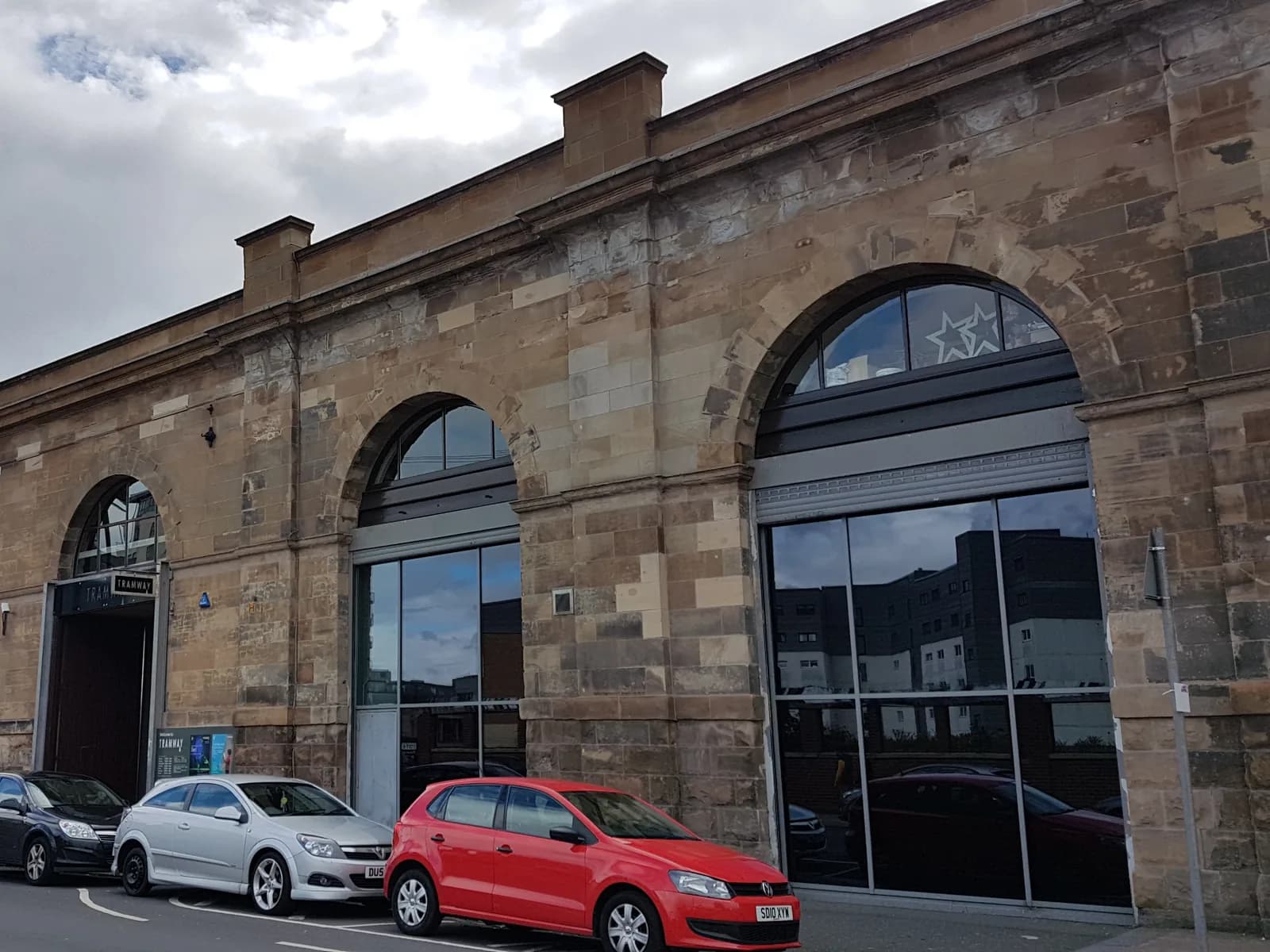 Exterior of Tramway arts venue on Albert Drive in Glasgow