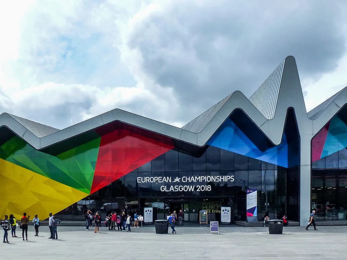 Exterior of the Riverside Museum in Glasgow