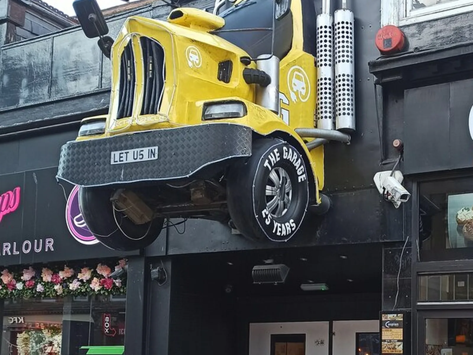 The Garage club exterior on Sauchiehall Street, Glasgow