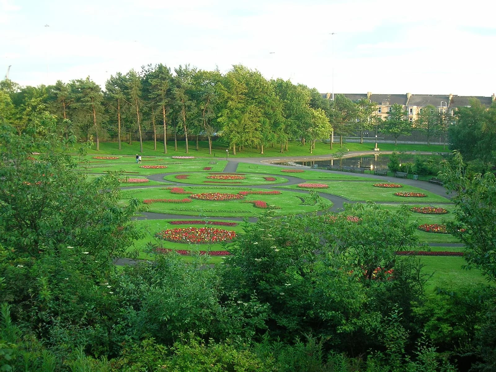 View across Victoria Park in west Glasgow