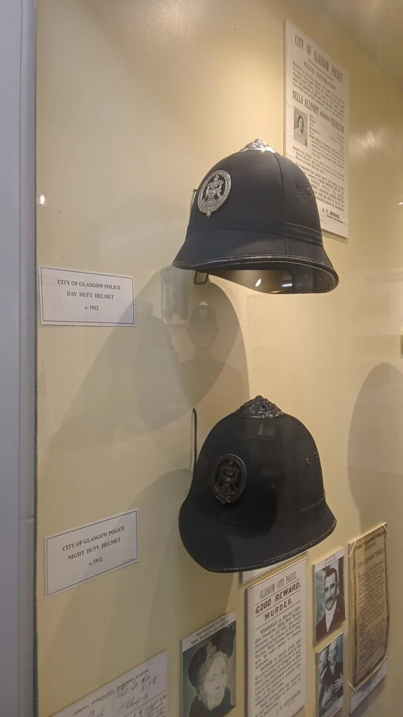 Glasgow Police Museum exhibit, photographed in 2023